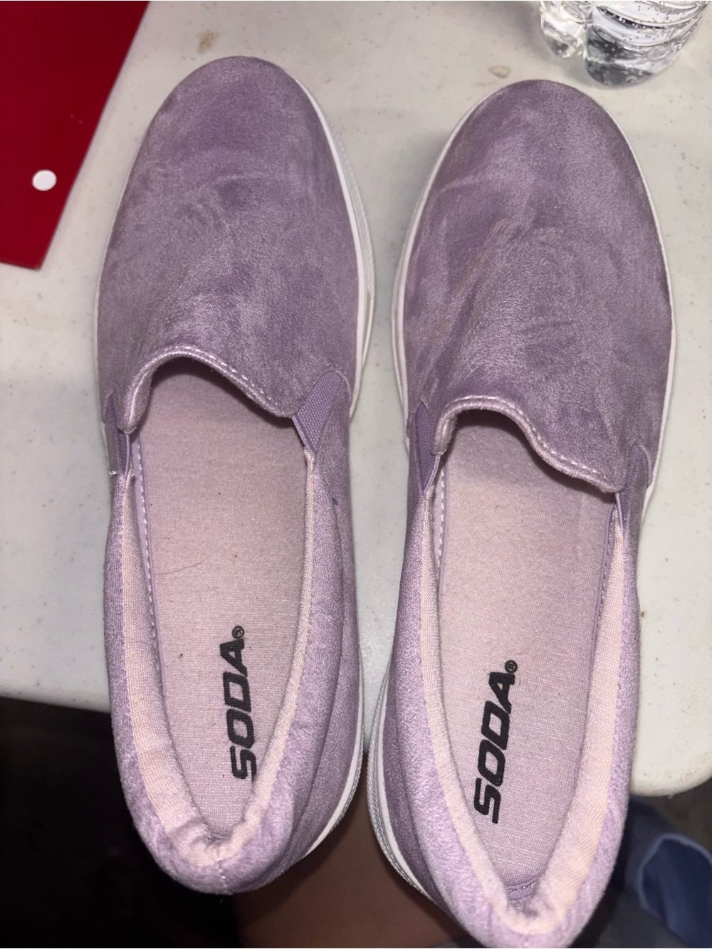 Soda Lavender Slip-On Flats